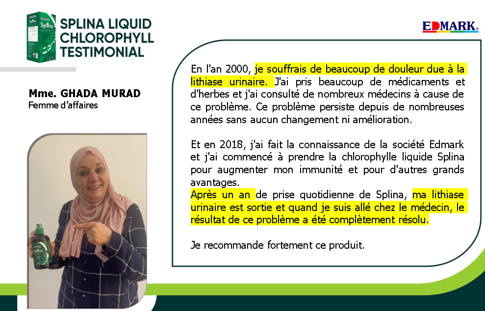 splina edmark chlorophylle témoignage